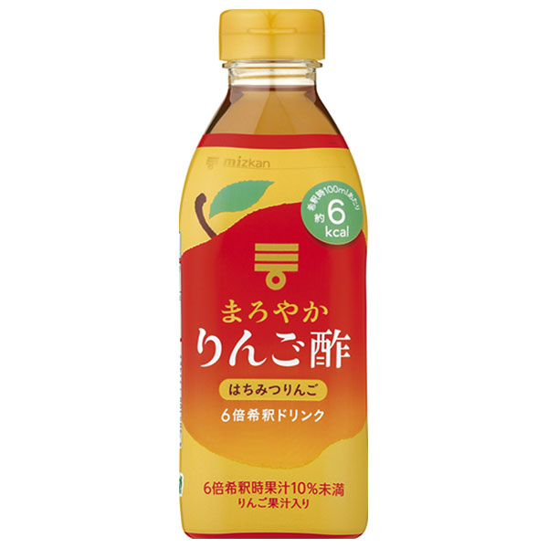 ミツカン まろやかりんご酢 はちみつりんご(6倍希釈用) 500mlペットボトル×6本入|飲む酢 飲むお酢 リンゴ酢 ミツカン酢 酢