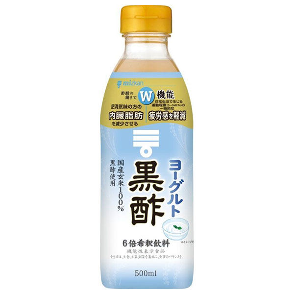 ミツカン ヨーグルト黒酢【機能性表示食品】 500mlペットボトル×6本入|飲む酢 飲むお酢 黒酢 ミツカン酢 酢 ドリンク