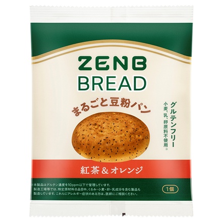 ミツカン ZENB BREAD 紅茶&オレンジ 1個×16袋入|ZENB ロングライフパン 長期保存 グルテンフリー 食物繊維