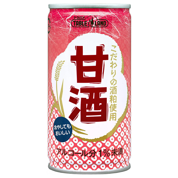 丸善食品工業 テーブルランド 甘酒 190g缶×30個入|HOT用 あま酒 缶 酒粕