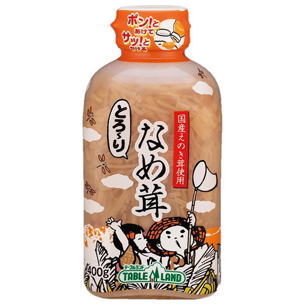 丸善食品工業 テーブルランド とろ~りなめ茸 徳用 400g×15本入|国産えのき茸 味付 ボトル