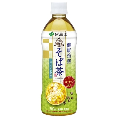 伊藤園 伝承の健康茶 健康焙煎 そば茶(自動販売機用) 500mlペットボトル×24本入