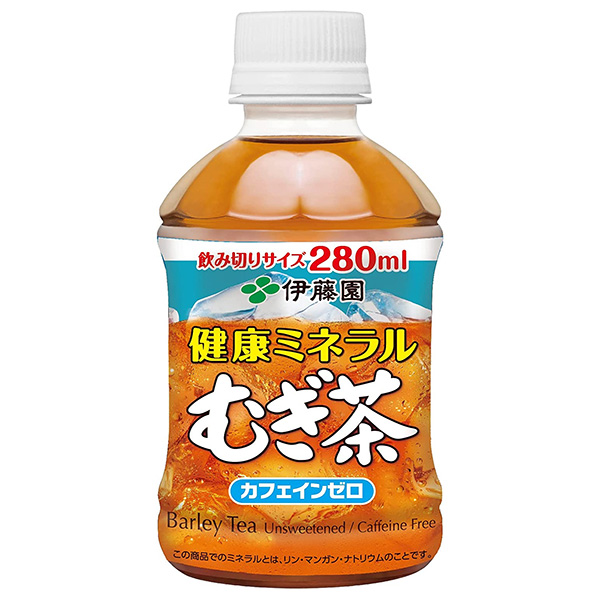 伊藤園 健康ミネラルむぎ茶 280mlペットボトル×24本入|茶飲料 麦茶 PET