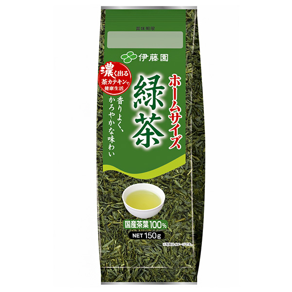 伊藤園 ホームサイズ 緑茶 150g×5袋入|緑茶 茶葉 お茶 国産 カテキン 緑茶