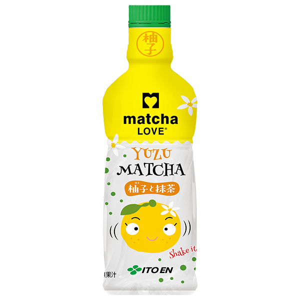 伊藤園 パウダーイン matcha LOVE 柚子と抹茶 475mlペットボトル×24入|お茶飲料 カテキン PET