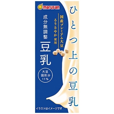 マルサンアイ ひとつ上の豆乳 成分無調整豆乳 200ml紙パック×24本入×(2ケース)