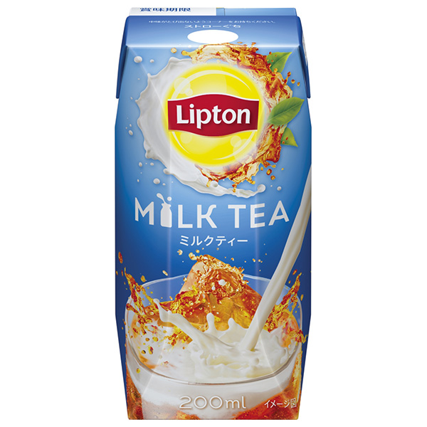森永乳業 リプトン ミルクティー(プリズマ容器) 200ml紙パック×24本入|紅茶 ミルク ミルクティー 紙パック