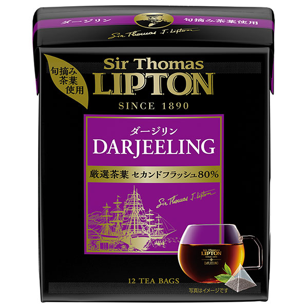 リプトン サー・トーマス・リプトン ダージリン ティーバッグ(セカンドフラッシュ80%) 12袋×6箱入|嗜好品 紅茶 インスタント ティーバッグ