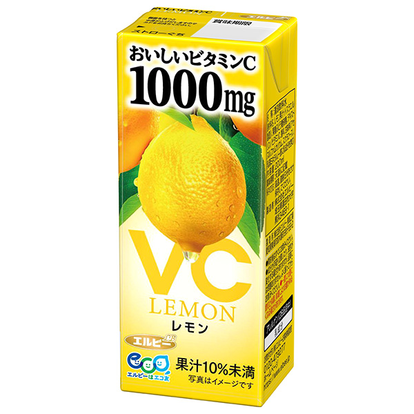 エルビー おいしいビタミンC レモン 200ml紙パック×24本入|レモン果汁 ビタミンC