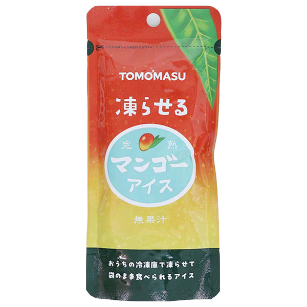 友桝飲料 マンゴーアイス 80gパウチ×36(12×3)本入|マンゴー 飲料 アイス