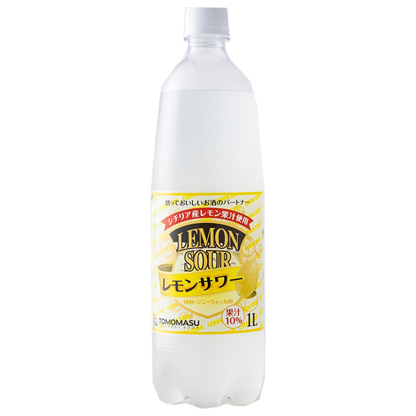 友桝飲料 レモンサワー 1Lペットボトル×15本入|割り材 割材 炭酸 果汁 レモン