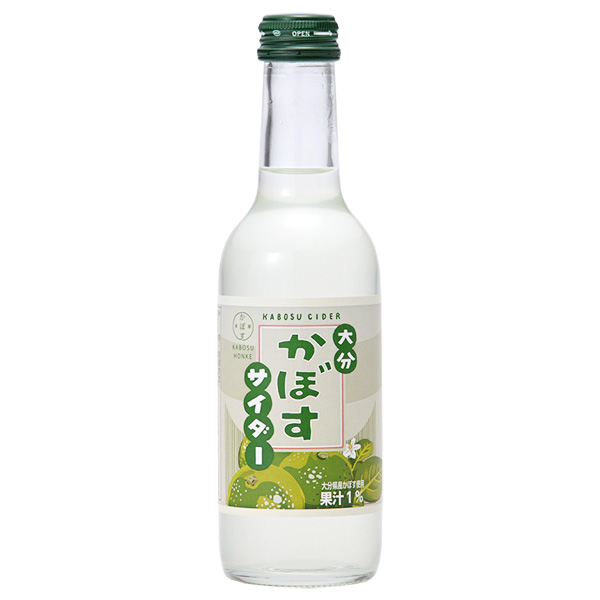 友桝飲料 かぼすサイダー 245ml瓶×24本入|サイダー ソーダ 炭酸 スパークリング かぼす 果汁