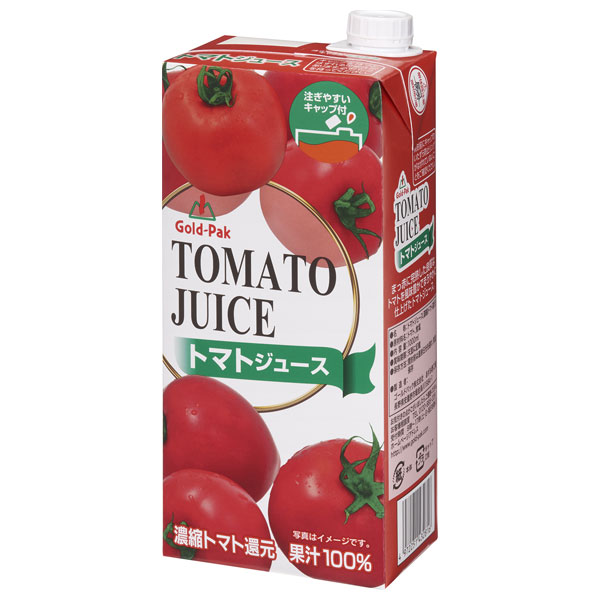 ゴールドパック トマトジュース 1L紙パック×6本入|野菜飲料 とまと 1000ml 1l 有塩