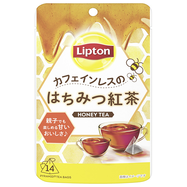 リプトン カフェインレスのはちみつ紅茶 14P×6個入|インスタント ティーバッグ 紅茶 ノンカフェイン