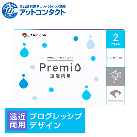 2ウィークメニコンプレミオ遠近両用(PG)6枚【BC】8.6 【度数】0.00【加入度数】+1.00　1箱