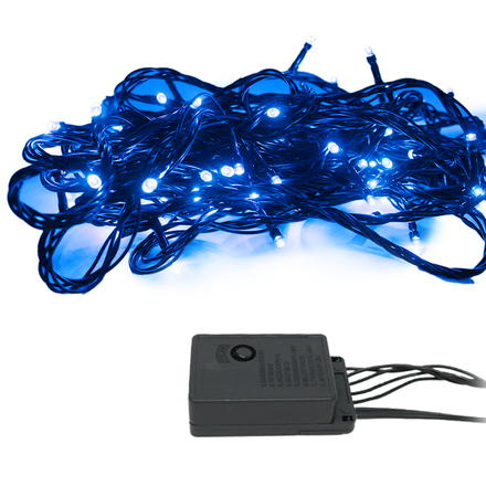 mitas AC式 イルミネーション 連結可 LED ライト 100球 100灯 10m 室内 ER-100LED10-BU ブルー ブラック線