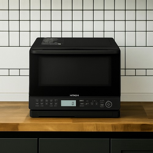 オーブンレンジ 日立 奥行35 ブラック 31L フラット庫内 2品同時あたため MRO-S8B-K