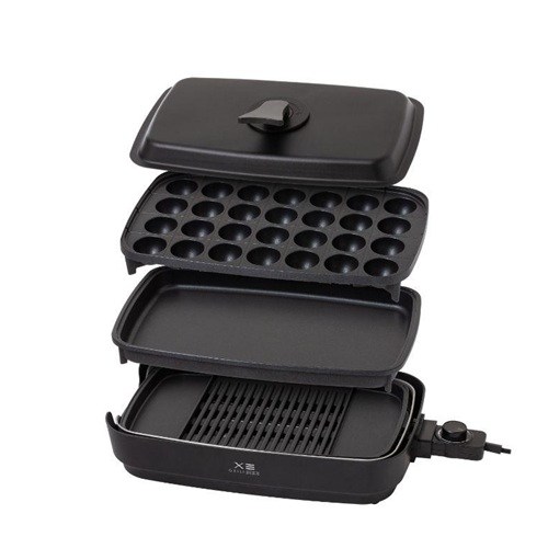 減煙焼き肉グリル 3枚プレート 山善 YHP-TX130（B）