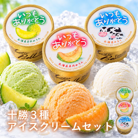 十勝アイスクリーム３種セット（計9個）