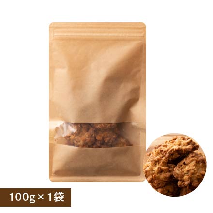 オートミールクッキー(プレーン) 【100g×1袋】※割れ欠けあり