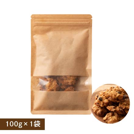オートミールクッキー(チョコバナナ) 【100g×1袋】※割れ欠けあり