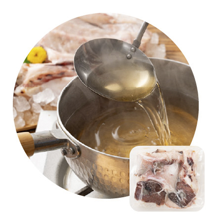 国産 カマつき真鯛あら 1.4kg(700g×2袋)