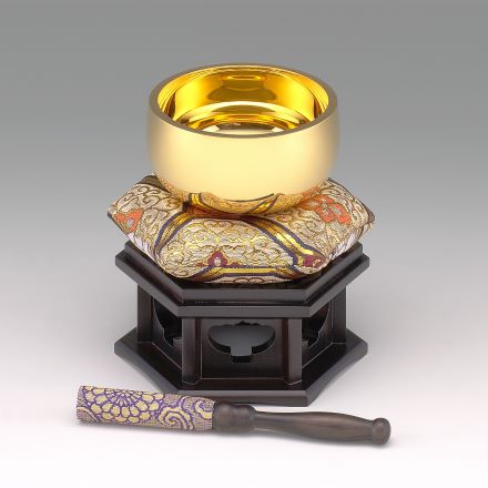 18金　おりん　2.0号(直径60×高さ36mm)　約160g　K18