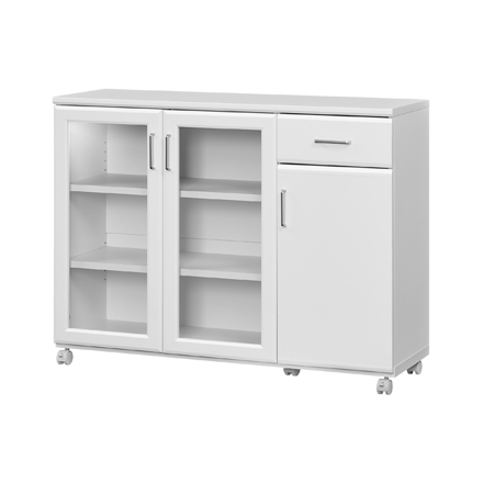 白井産業 カウンターワゴン ベアルモ BRM-8511CWWH ホワイト