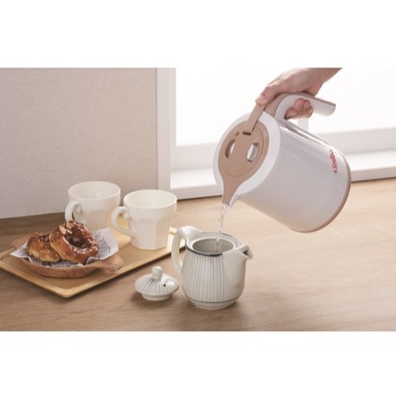 タマハシ &smile 倒れてもこぼれにくい温度調整電気ケトル1.0L AS-102