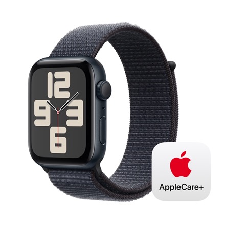 Apple Watch SE（GPSモデル）- 44mmミッドナイトアルミニウムケースとインクスポーツループ with AppleCare+