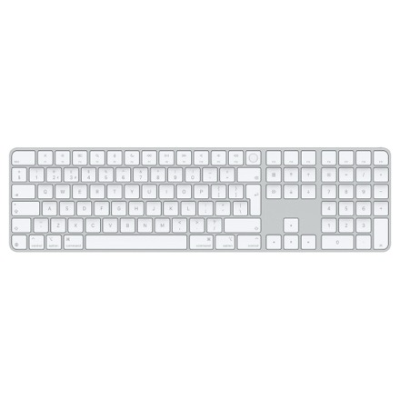 Appleシリコン搭載Macモデル用Touch ID搭載Magic Keyboard（テンキー付き）- 英語（UK）- ホワイトキー