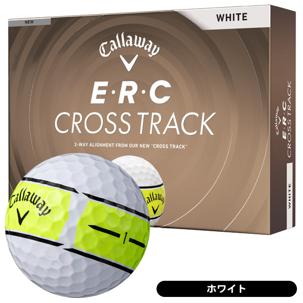 キャロウェイ ERC クロストラック ゴルフボール 1ダース ホワイト