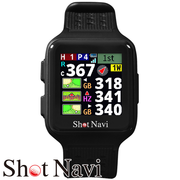 ショットナビ SKY NOVA 腕時計型 GPSゴルフナビ ブラック