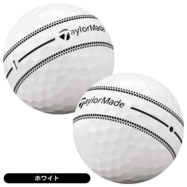 テーラーメイド TP5x ストライプ ゴルフボール 1ダース 12球入り 2026年モデル ホワイト