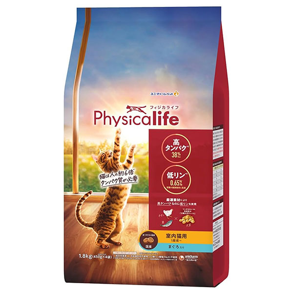 フィジカライフ (Physicalife) 室内猫用 まぐろ入り 1.8kg