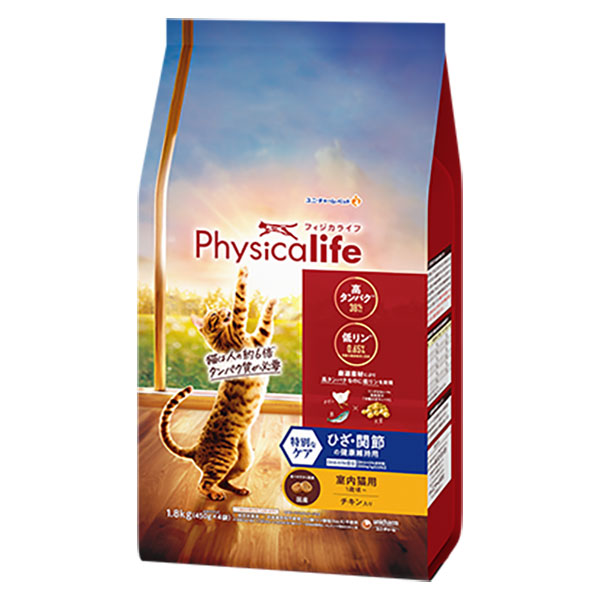 フィジカライフ (Physicalife) 室内猫用 ひざ・関節の健康維持用 チキン入り 1.8kg