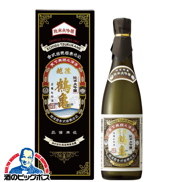 日本酒 純米大吟醸 越後鶴亀 純米大吟醸 化粧箱入り 720ml×1本『FSH』