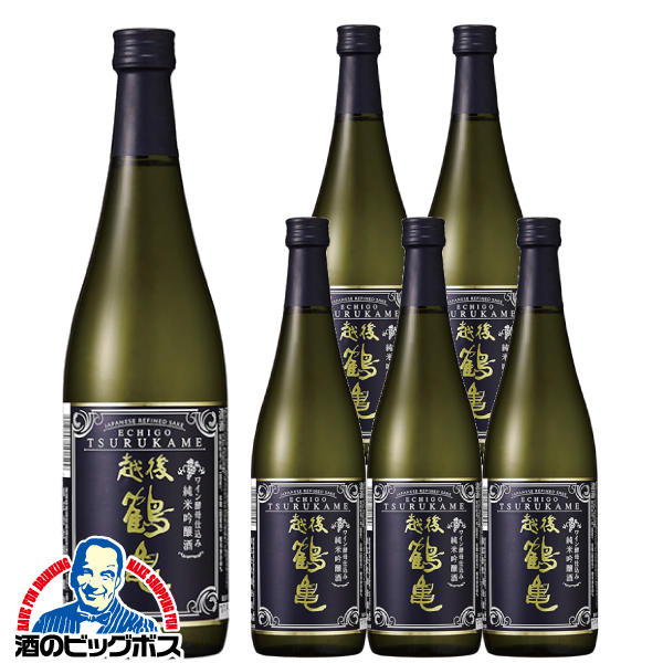 日本酒 純米吟醸 越後鶴亀 ワイン酵母仕込み 純米吟醸 720ml×1ケース/6本(006)『FSH』