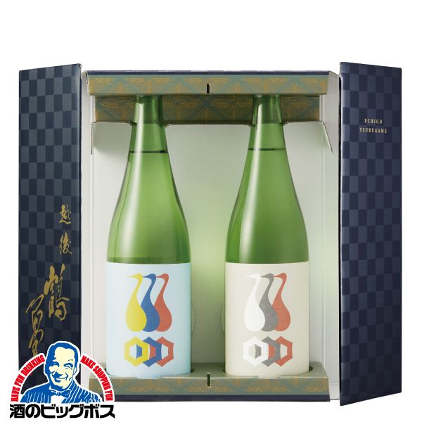 日本酒ギフト 飲み比べセット 純米生貯蔵 越後鶴亀 爽冷生貯蔵 ギフトセット EN-40 720ml×2本セット『OMS』