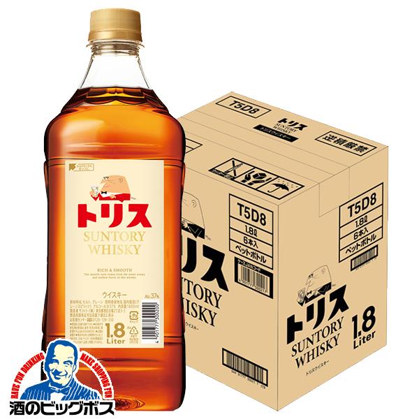 1.8L 洋酒 国産ウイスキー サントリー トリスウイスキー ペット 1800ml×1ケース/6本(006)『FSH』