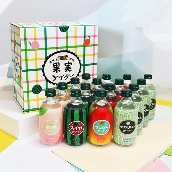 サイダー 炭酸飲料 ギフト セット プレゼント 友枡飲料 KAG-30 果実サイダー ギフトセット 300ml×16本『FSH』