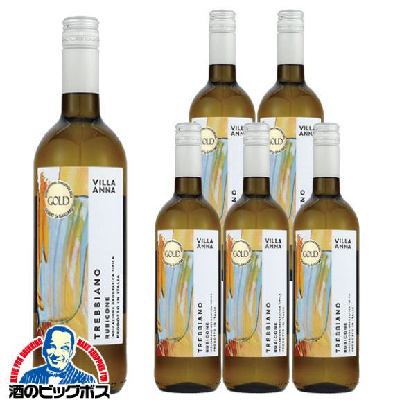 白ワイン イタリア ヴィラ アンナ トレッビアーノ 750ml×6本(006)『OMS』