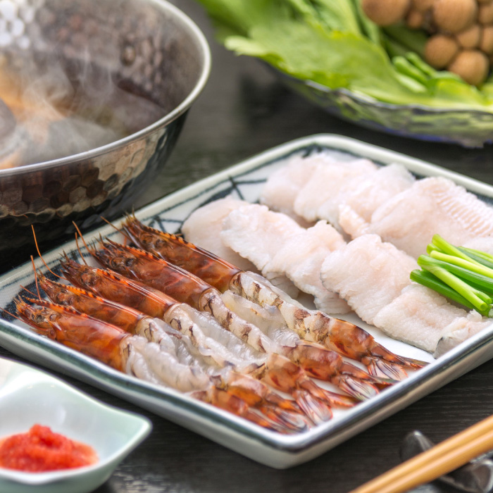 鱧と車海老のしゃぶセット