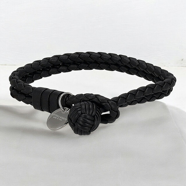 ボッテガ・ヴェネタ ブレスレット メンズ レディース ブランド BOTTEGA VENETA リバーシブル 113546-V3UN1 ブラック