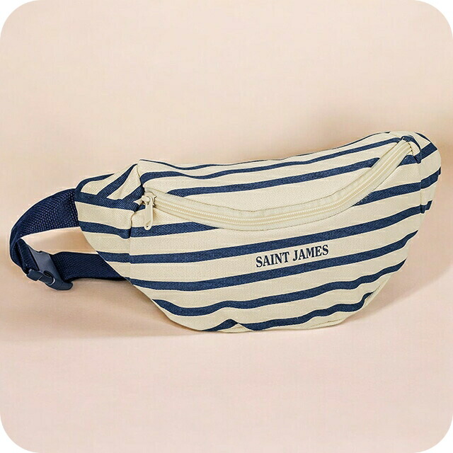 セントジェームス ボディバッグ メンズ レディース ブランド SAINT JAMES 1417 ネイビー／エクリュ