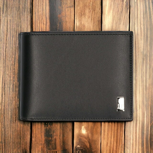 dunhill ダンヒル 財布 革 二つ折り財布メンズ レザー サイドカー 19F2F32AT 薄い スリム カード ビジネス 小銭入れ ブラック 男性 ウォレット ブランド 高級 おしゃれ プレゼント 実用的