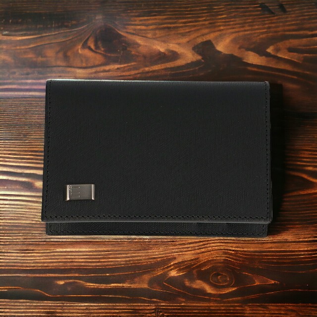dunhill ダンヒル カードケース 革 二つ折り メンズ 名刺入れ サイドカー 19F2F47SGR 薄い スリム カード ビジネス ブラック 男性 定期入れ ブランド 高級 おしゃれ プレゼント 実用的