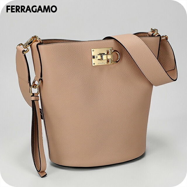 フェラガモ ショルダーバッグ レディース ブランド Ferragamo ITALY 212892 AMARE ブラウン 斜めがけ 高級 おしゃれ プレゼント 女性 実用的 かわいい