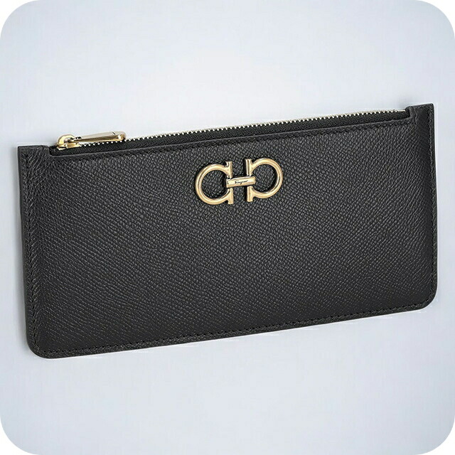 フェラガモ カードケース メンズ レディース Ferragamo 220404CALF NERR 758 555 ブラック 定期入れ ブランド 高級 おしゃれ プレゼント 実用的