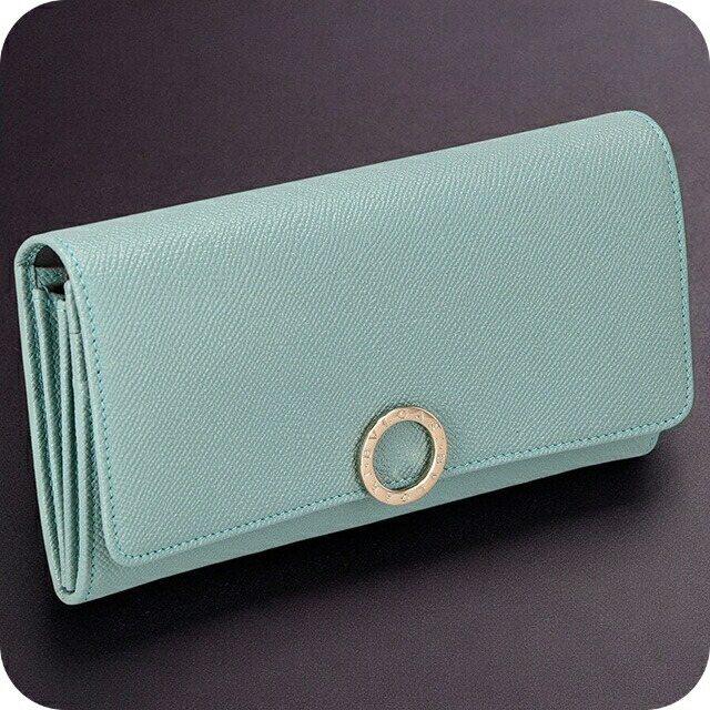 ブルガリ 長財布 レディース BVLGARI レザー 287271 GLATU ターコイズ ウォレット ブランド 高級 おしゃれ プレゼント 実用的